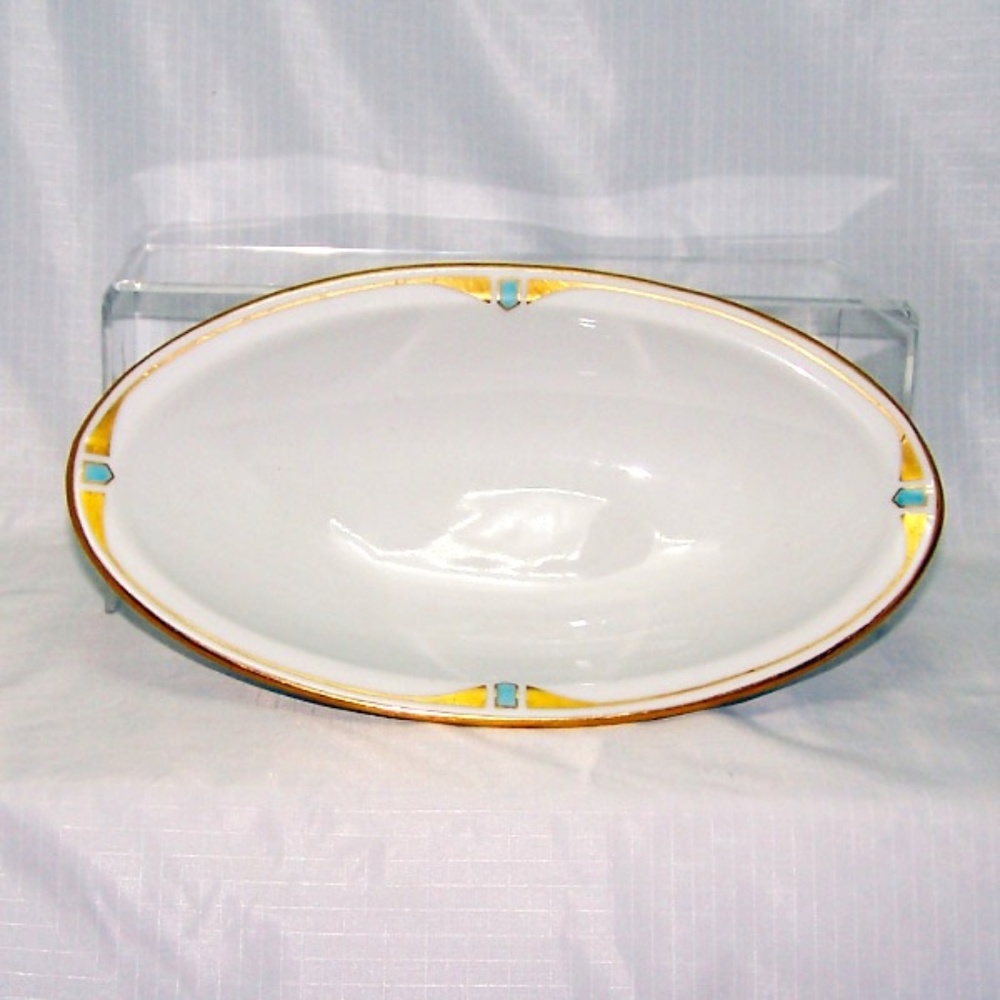 VTG-MZ Austria Altrohlau Porcelain Celery Dish (c. 1884-1909)